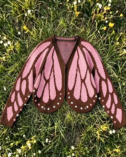 Butterfly Wing Batwing Knit Cardigan
