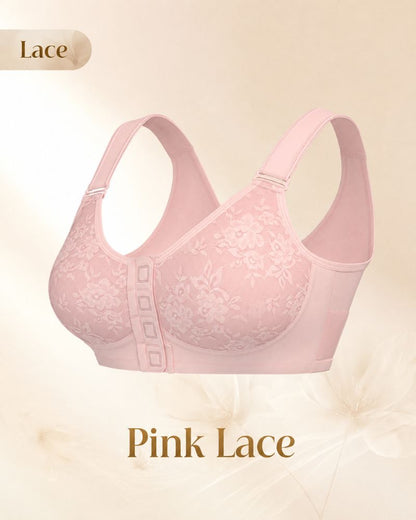 Magnetic Front-Closure Wire-Free Support Bra