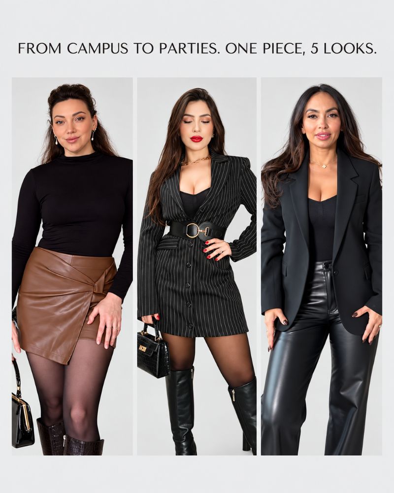 Fleece-Lined Sheer-Effect Tummy Control Tights Bodysuit