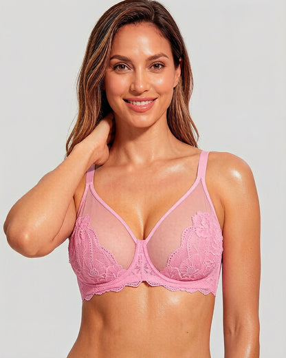 Full Coverage Lace Bras Set of 2