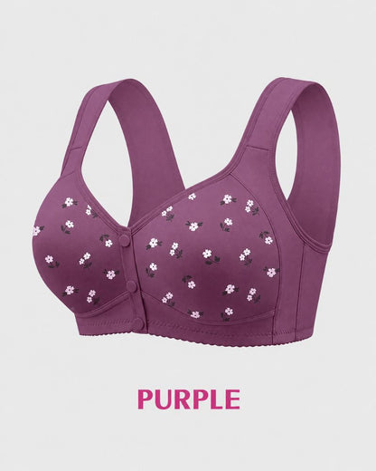 Easy Front-Closure Wireless Support Bra