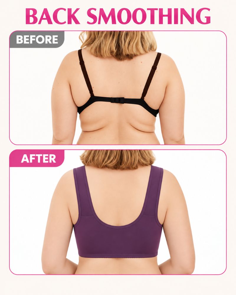 Easy Front-Closure Wireless Support Bra