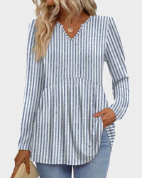 Striped Blue