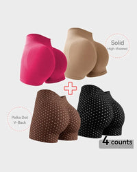 Black Dot+Brown Dot+Rose Pink+Khaki