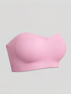 Wireless Strapless Bandeau Bra with Anti‑Slip Silicone Support