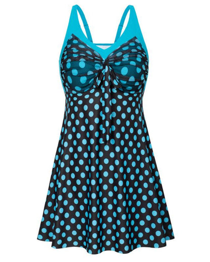 Women's Two Piece Swim Dress Plus Size Tummy Control Tankinis Swimdress Floral Printed Swimwear Swimsuits with Boyshort