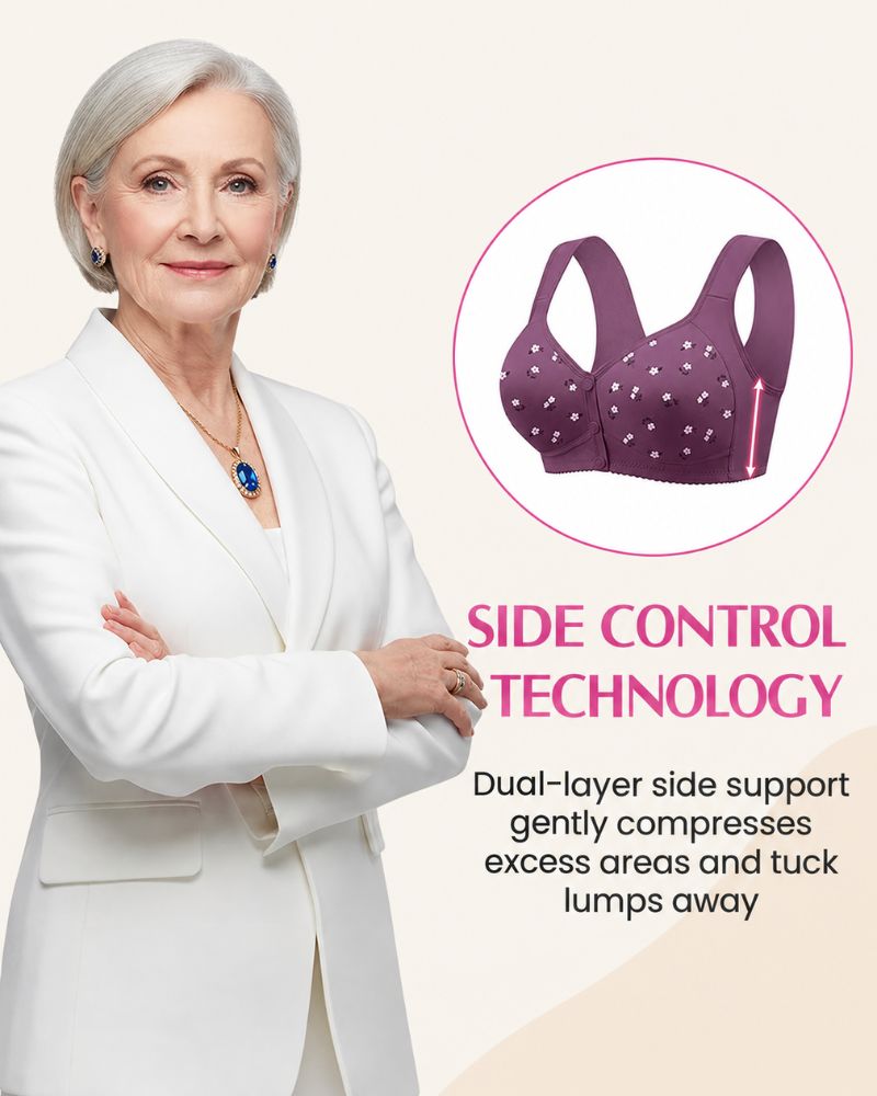 Easy Front-Closure Wireless Support Bra