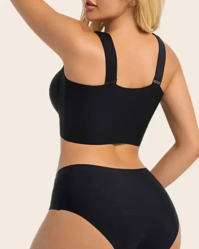 Plus Size Wireless Front-Close Comfort Bra