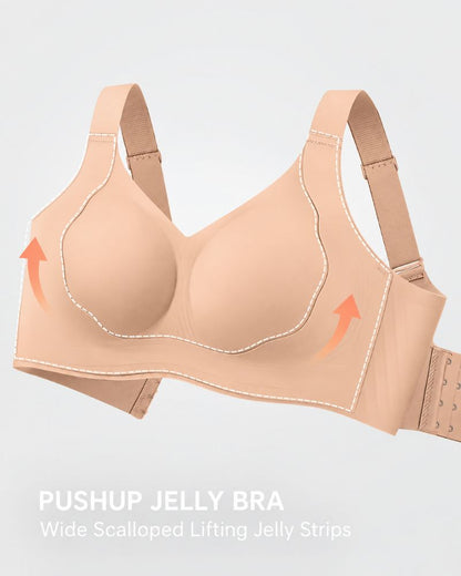 Plus-Size Wire-Free Jelly Support Full-Coverage Bra