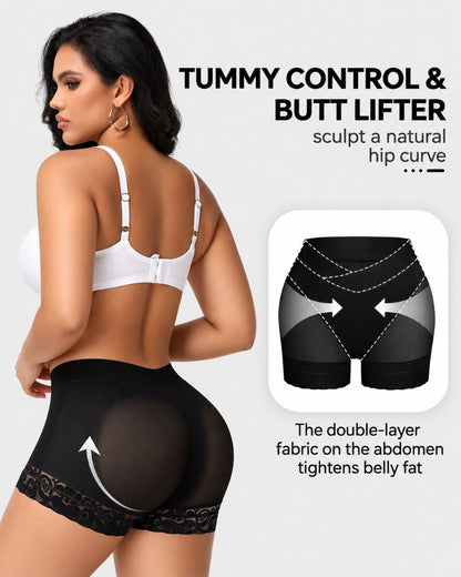 V-Crossover Tummy Control Butt-Lifting Shapewear Shorts
