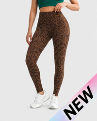 Brown Zebra Leggings