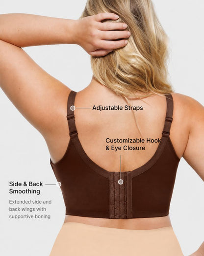 Back-Smoothing Underwire Push-Up Bra