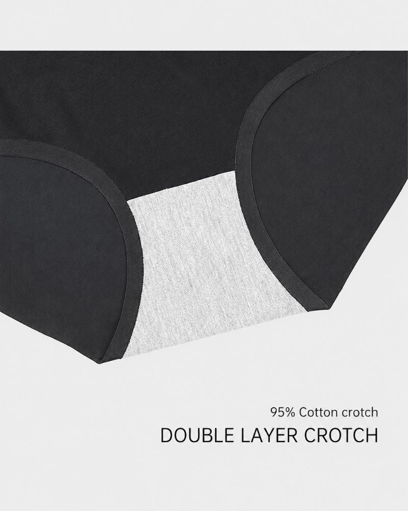 5-Pack High-Waist Seamless No-Show Briefs