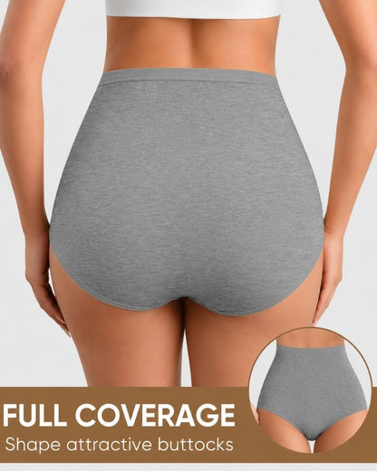 4-Pack High-Waist Cotton Stretch Briefs