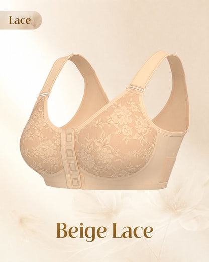 Magnetic Front-Closure Wire-Free Support Bra