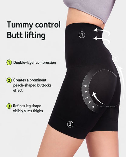 High-Waist Tummy Control Butt-Lift Shaper Shorts