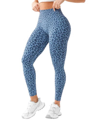 Blue Leopard Leggings
