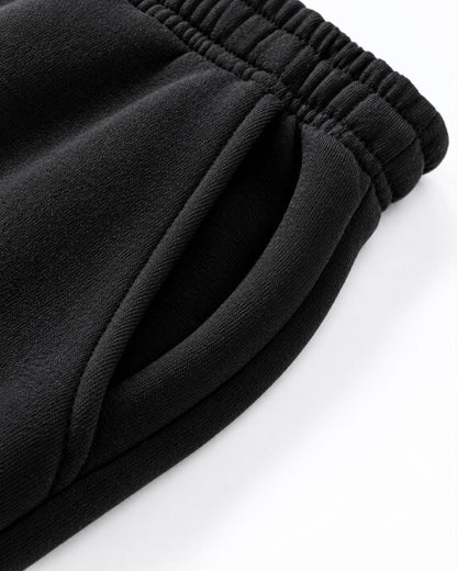 Fleece-Lined Wide-Leg Drawstring Pants