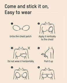 Front Closure Adhesive Invisible Push-Up Bra