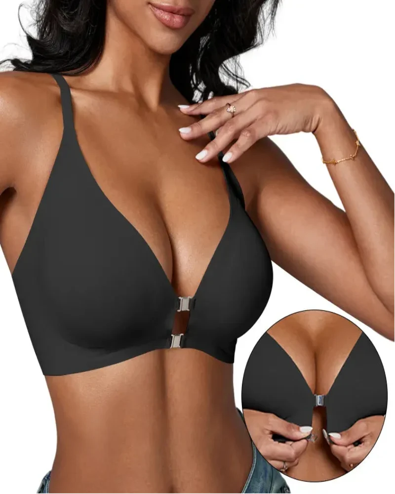 Magnetic Front Closure Wirefree Jelly Support Bra