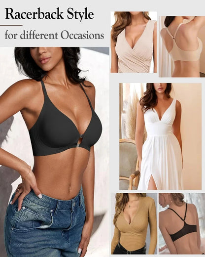 Magnetic Front Closure Wirefree Jelly Support Bra