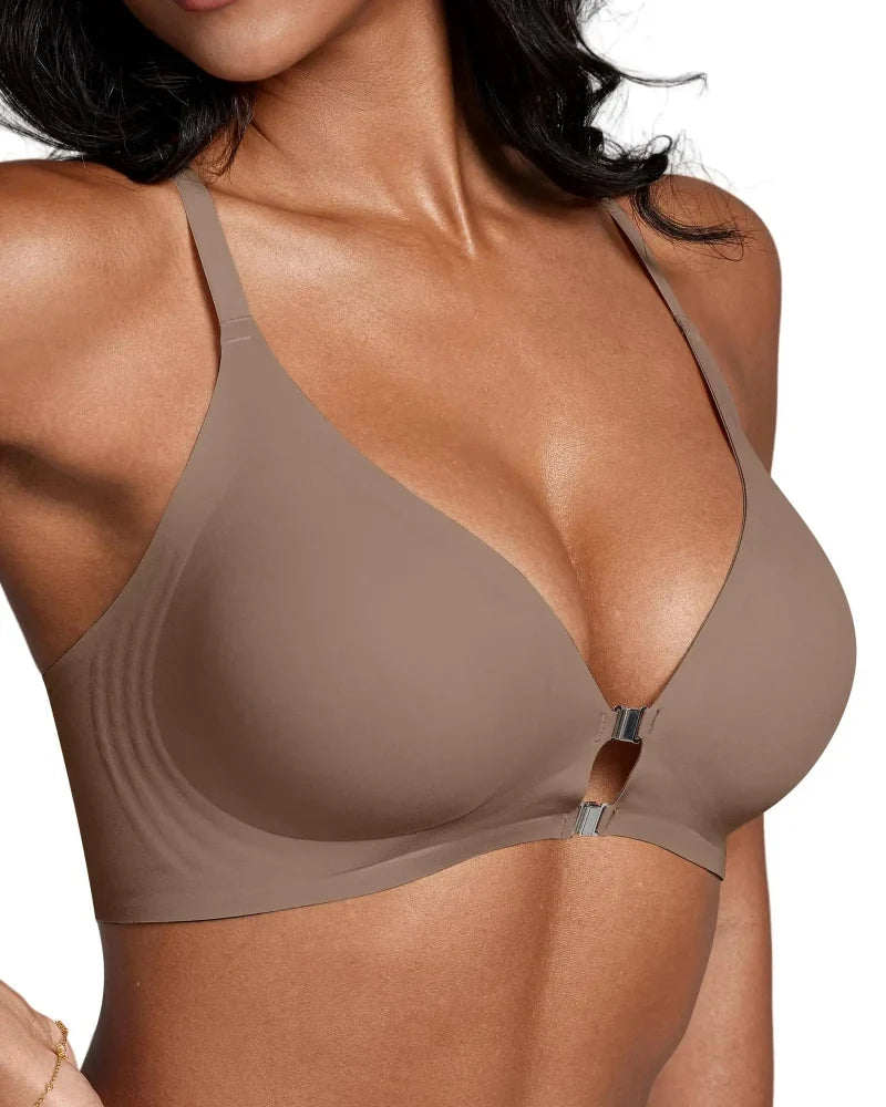 Magnetic Front Closure Wirefree Jelly Support Bra