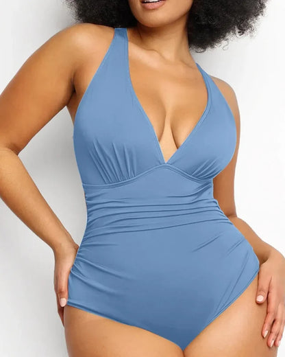 Smart Sculpt Plunge Swimsuit Flatter Your Figure