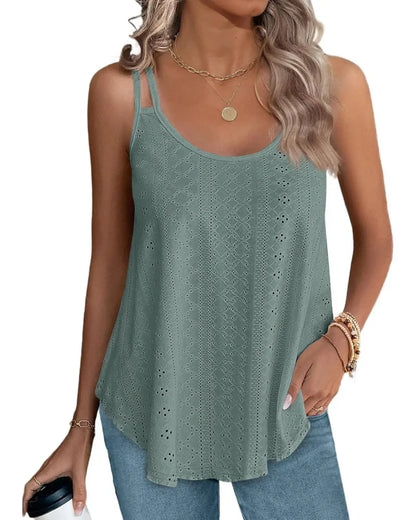 Women’s Peplum Tank Tops Sleeveless V-Neck Stretchy Summer Babydoll Tops