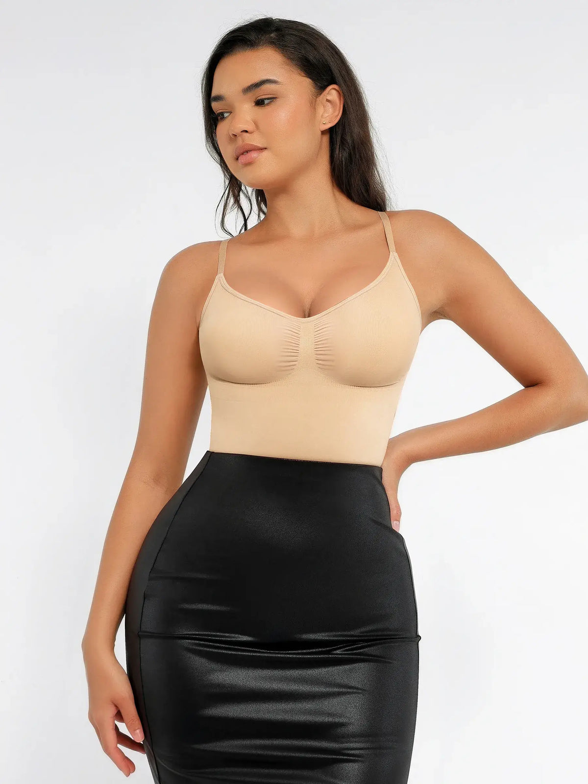 Seamless Covered Bust Jumpsuit Thong Bodysuit Fit