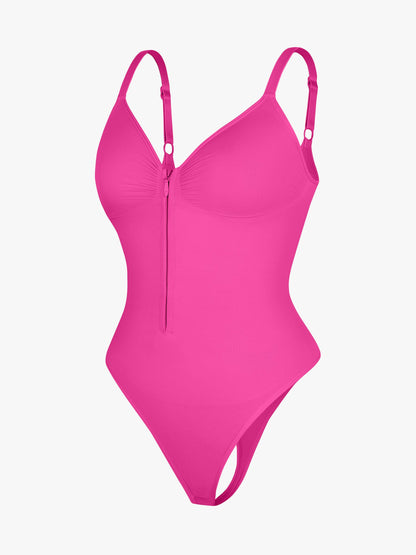 Shapecurve Tummy Control Seamless Zipper Shaping Bodysuit