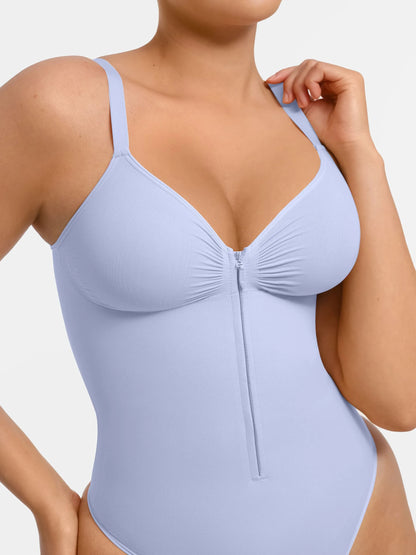 Shapecurve Tummy Control Seamless Zipper Shaping Bodysuit