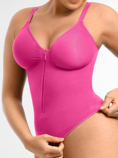 Shapecurve Tummy Control Seamless Zipper Shaping Bodysuit