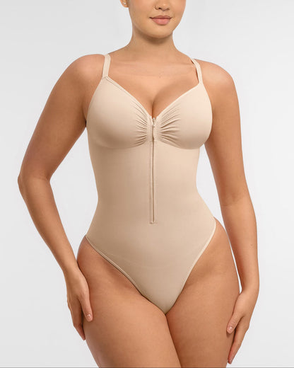 Shapecurve Tummy Control Seamless Zipper Shaping Bodysuit