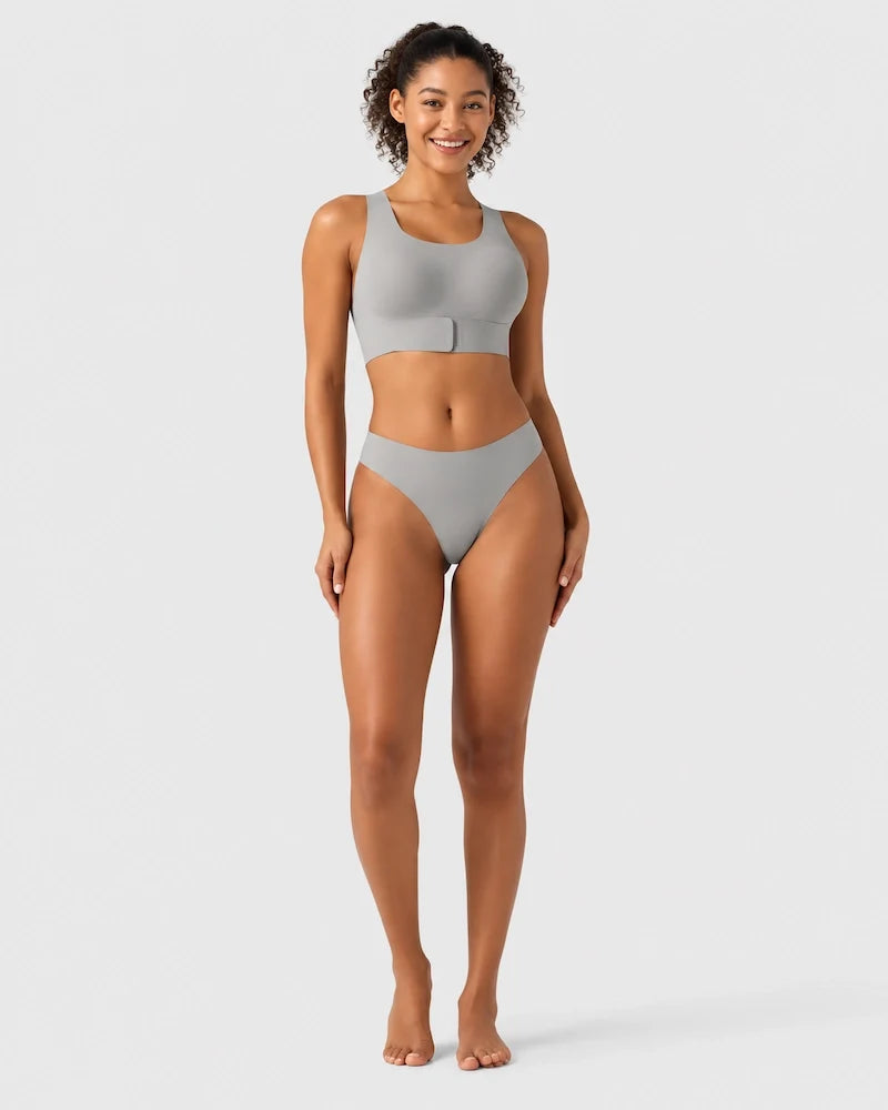 U Neck Cross Back Wireless Posture Support Bra