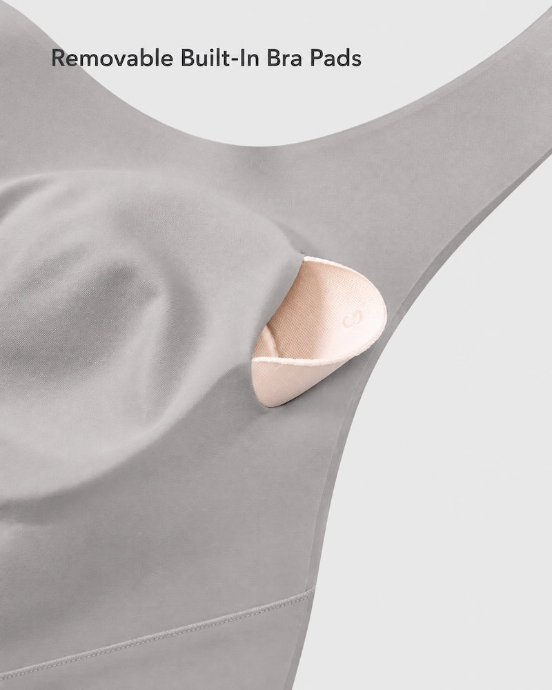 U Neck Cross Back Wireless Posture Support Bra