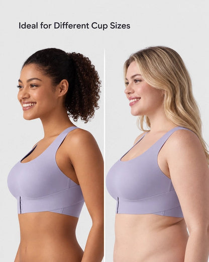 U Neck Cross Back Wireless Posture Support Bra