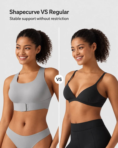 U Neck Cross Back Wireless Posture Support Bra