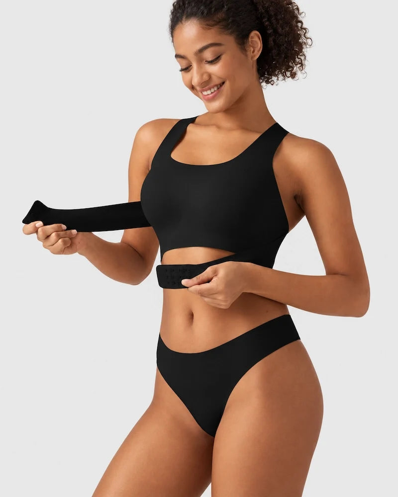 U Neck Cross Back Wireless Posture Support Bra