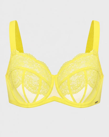 Blossom Corset Lace Unlined Minimizer Bra