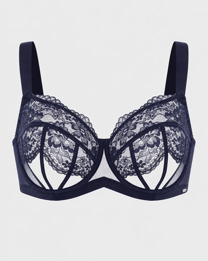 Blossom Corset Lace Unlined Minimizer Bra