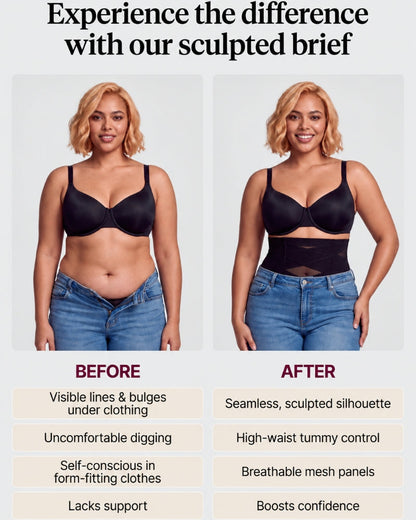 High-Waisted Tummy Control Shaping Briefs