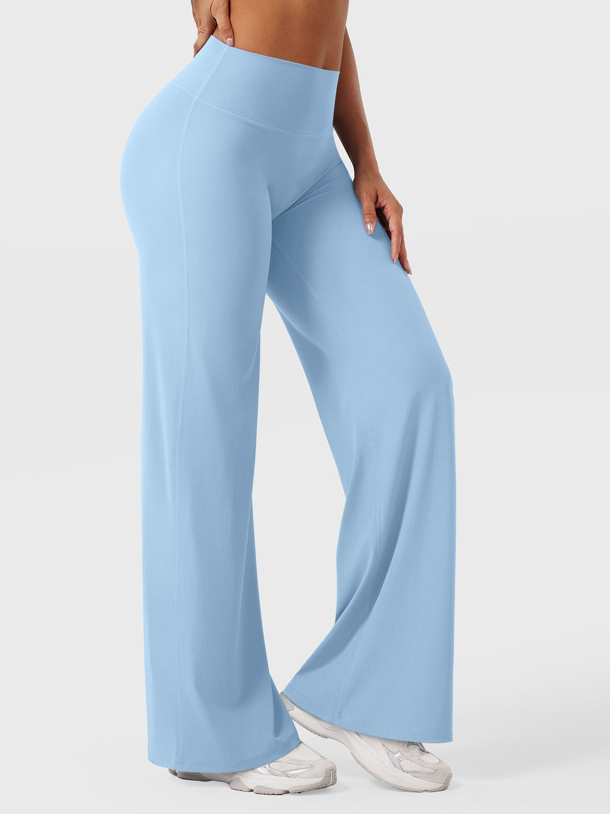 Leggings High-Waist Straight-Leg No Front Seam Buttery Soft Gym Yoga Pants for Women Fitness Tights