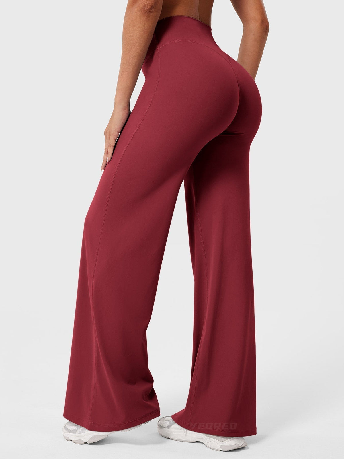 Leggings High-Waist Straight-Leg No Front Seam Buttery Soft Gym Yoga Pants for Women Fitness Tights