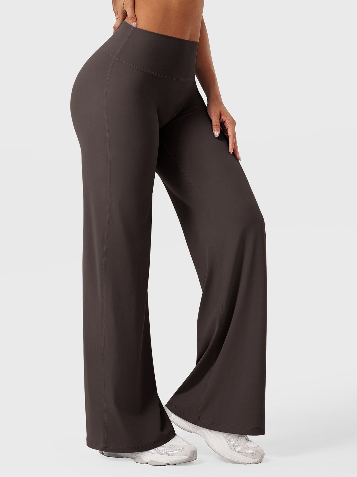 Leggings High-Waist Straight-Leg No Front Seam Buttery Soft Gym Yoga Pants for Women Fitness Tights