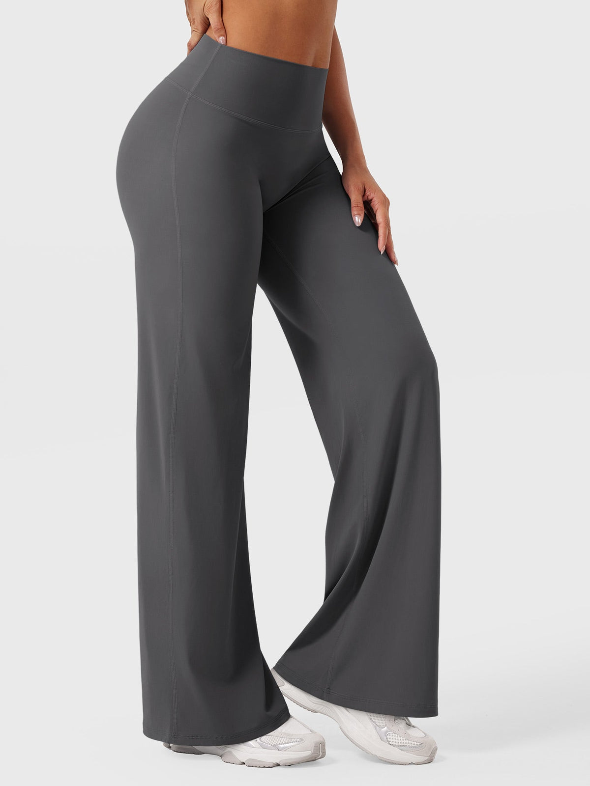 Leggings High-Waist Straight-Leg No Front Seam Buttery Soft Gym Yoga Pants for Women Fitness Tights