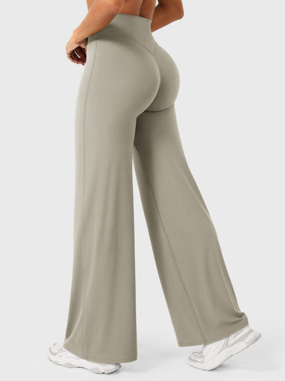 Leggings High-Waist Straight-Leg No Front Seam Buttery Soft Gym Yoga Pants for Women Fitness Tights